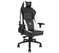 Thermaltake X-Comfort Chaise et Fauteuil de Bureau Siège rembourré Dossier rembourré X-Comfort, Siège rembourré, Dossier rembourré, Noir, Blanc, Noir, Blanc, Mousse, PVC, Mousse,