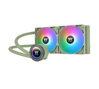 Thermaltakte TH280 V2 ARGB Sync/AlO Refroidisseur de liquide/ventilateur 140 mm x 2/PWM 500~1800 tr/min/Waterblock miroir/contrôle de synchronisation MB ARGB/vert matcha, CL-W375-PL14MG-A