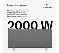 ThermaTouch Konvektor | 2.000 W | elegantes Design | Touch-Bedienung | bis 20 m²