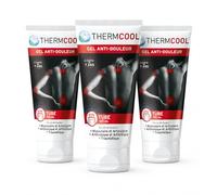 THERMCOOL Gel de Massage Effet Froid - Lot de 3 Tubes 100 ml - Confort Musculaire et Articulaire - Application Locale - Dès 7 Ans