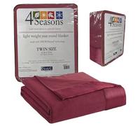 Thermee Shavel Micro Flanelle Couverture, Bordeaux, Jumeau
