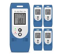 ThermElc TE-02 Pro TH Enregistreur de Température et d'humidité avec Rapports CSV PDF Automatiques, Compare les Données Multi-appareils, Surveille le Stockage Froid et Congelé Certificat d'étalonnage