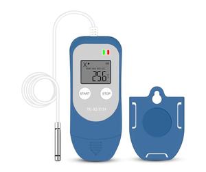 ThermElc TE-03 ETH Enregistreur de Données d'humidité de Température avec Sonde Numérique de Haute Précision, Précision Jusqu'à ± 0,3 °C, Rapport CSV PDF Automatique, Voyant d'avertissement LED