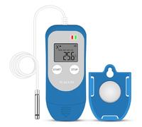 ThermElc TE-03 ETH Enregistreur de Température et d'Humidité avec Sonde Externe, Calcul MKT, 32,000 Points, Enregistrement Auto PDF/CSV, Enregistreur USB Réutilisable Pour Réfrigérateurs Médicaux