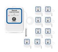 ThermElc TE-B2 ET Enregistreur de données de température Bluetooth(10 PCS), kit de cartographie d'entrepôt réutilisable, collecte de données par lots et analyse de gradient multi-appareils