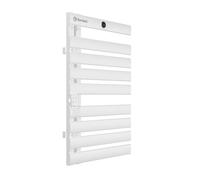 Thermex Njord White - Sèche-serviettes électrique 425 W | Sèche-serviettes en aluminium | IP24 Protection contre les éclaboussures | Montage mural | 910 x 566 mm | Chauffage de salle de bain en blanc