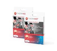 ThermHot Patchs Chauffants Cou Dos Épaule Poignet Lot de 2x2 Patchs - Diffusion de Chaleur jusqu’à 40 °C - Action Chauffante Prolongée - Confort Musculaire - Crampes et Inconforts Articulaires