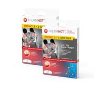 ThermHot Patchs Chauffants Cou Dos Épaule Poignet Lot de 2x4 Patchs - Diffusion de Chaleur jusqu’à 40 °C - Action Chauffante Prolongée - Confort Musculaire - Crampes et Inconforts Articulaires