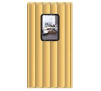 Thermique Isolation Phonique Rideau de Porte 100x200cm, Rideau Thermique Isolants Anti Froid, Épaissir PU Panneaux de Rideau de Porte Imperméable, Facile à Installer, pour Chambre À Coucher, Cuisine