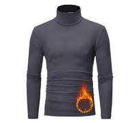 Thermiques à Manches Longues pour homme, Couche de Base Chaude pour l'hiver, Convient Pour un Usage Quotidien, Hauts à Manches Longues Haute Performance Homme T-Shirt Thermique (Dark Gray, M)