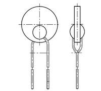 Thermistors PTC Thermistance PTC B 770A 120A 70 8x5 - SKU B59770B0120A070