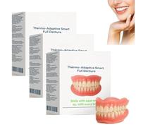 Thermo-Adaptive Smart Full Dentur, Premium Dentures Silicone Reline Kit, Silicone Reline Denture Set, Soft Denture Reline Kit for Men & Women, Lower Dentures Ideal for Comfort and Beauty (3)