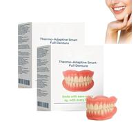 Thermo-Adaptive Smart Full Dentur, Premium Dentures Silicone Reline Kit, Silicone Reline Denture Set, Soft Denture Reline Kit for Men & Women, Lower Dentures Ideal for Comfort and Beauty (2)