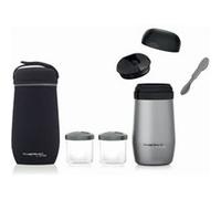 Thermo biberon inox 1 litre avec 2 compartiments Gris G