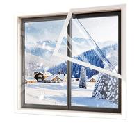 Thermo Cover Transparent Survitrage Film de Protection Contre le Froid Film Anti Froid de Chaleur et Protéger Contre Froid pour Meubles Maison Bureau(150x160 cm/59.0x62.9 in)