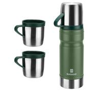 Thermo Cup - Bouteille isotherme en acier inoxydable pour boissons chaudes et froides - 680 ml - Pour adulte, salle de sport, extérieur - Vert