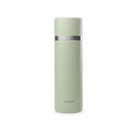 Qwetch - Thermo Isotherme Vert Tilleul 750ml - Thermos avec Gobelet Inox Recyclé - 24h Froid et 12h Chaud - Etanche, Sans BPA & Idéale pour Café et Thé