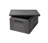 Thermo Future Box Boîte de Transport carrée GN 1/1 de qualité supérieure avec Couvercle - Boîte Isotherme en polypropylène expansé - Noir - 42 l