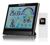 Bresser Thermo-hygromètre VentAir – Écran tactile, recommandation de ventilation – Noir