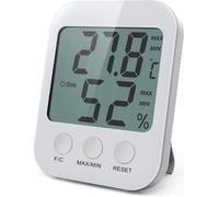 Thermo-hygromètre Électronique, Petit Thermomètre numérique hygromètre intérieur, ℃/℉, pour la maison, bureau, serre, l'entrepôt