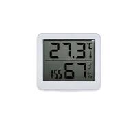 Thermo-Hygromètre Numérique Intérieur 3V Ecran LCD Compact Blanc