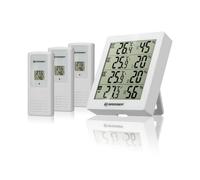 Thermo/hygromètre Quadro - Blanc - 3 capteurs extérieurs