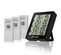 Thermo/hygromètre Quadro - Noir - 3 capteurs extérieurs