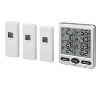 Thermo-hygromètre radiopiloté Renkforce argent