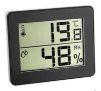 TFA Dostmann Thermo-hygromètre digital 30.5027.01 – intérieur, max/min, ultra-plat, noir