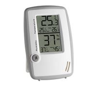 Thermo-hygromètre TFA, numérique, argent/blanc, instrument de mesure pour la chambre, avec pile