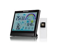 Bresser Thermo-hygromètre VentAir – Écran tactile, recommandation de ventilation – Noir