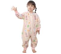 Thermo Schlafanzug Kinder Schlafsack Winter Baby Mit Füßen Schlummersack Winterschlafsack Mit äRmel Warme Gefüttert Babyschlafsack Schlafstrampler Junge MäDchen Pyjama 100 Voller Druck Kaninchen
