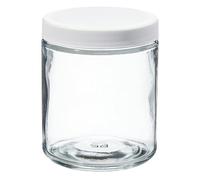 Thermo Scientific Bocaux en verre transparents à col large et profil court avec bouchon 2 000 ml Boîte de 6