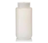 Thermo Scientific Nalgene 2105-0032 Bouteille en polypropylène à col large de qualité laboratoire avec fermeture à vis en polypropylène, capacité de 1000 ml (paquet de 24)
