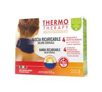 Thermo Therapy Bande rechargeable pour les douleurs aux cervicales, La chaleur dure jusqu’à 10 heures, Emballage contenant 1 bande réglable + 4 dispositifs thérapeutiques auto-chauffants
