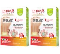 Thermo Therapy Pansements pour les douleurs du corps, du cou, du dos et des épaules, Applicables directement sur la peau, Emballage contenant 3 pansements multifonction auto-chauffants (Lot de 2)