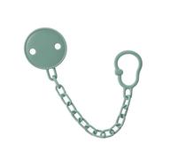 THERMOBABY - Attache Tétine en Plastique - Attaches Tétine pour Bébés Garçons et Filles - Attache Sucette avec Clip - Vert Sauge