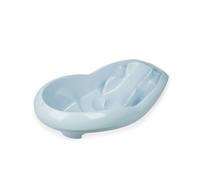 THERMOBABY - Baignoire LAGON - Bain de bébé - Légère - Compacte - De la naissance à 12 mois - Fleur Bleue - Fabriqué en France