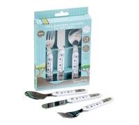 Thermobaby Coffret 'mes Premiers Couverts' Set Fourchette Couteau Cuillere Inox Savane