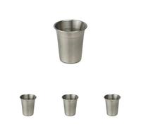 Thermobaby - Gobelet En Inox Pour Enfant - Compact, Ergonomique - Idéal Pour Les Petits Mains - Léger Et Résistant - Facile À Nettoyer - Pratique À Emporter - Compatible Lave-Vaisselle (Lot de 4)