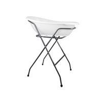 THERMOBABY - Kit baignoire YOOPI - Ensemble Complet avec Baignoire, Pieds Pliables et Tuyau de Vidange - Bain Bébé - Ergonomique, Stable et Facile à Vider - Design Épuré et Pratique - Blanc