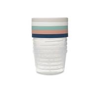 THERMOBABY Lot de 5 boîtes de conservation 250ml pour Bébé - Compatibles Micro-ondes, congélateur, lave-vaisselle - Empilables - Avec graduation - Fabriquées en France