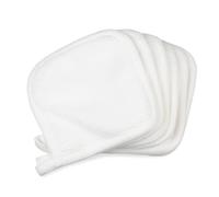 THERMOBABY - Lot de 6 Lingettes Lavable en Coton - Lingette Réutilisable - Lingettes Pour Nouveau-Nés, Bébés et Adultes - Lingettes démaquillantes - Douces - 11 x 11 cm - Lavables en Machine