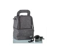 THERMOBABY - Sac Isotherme Repas 4,5L - Petit Sac Isotherme - Sac Lunch Isotherme, Sac Glaciere Isotherme - Lunch Bag Isotherme - Nomade - Ergonomique - Gris Chiné