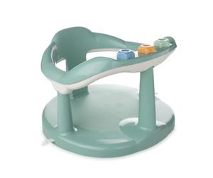 Thermobaby Siège de bain enfant, Vert emeraude | Siège de Bain confortable, ludique & Stable - Installation facile - De 7 à 16 mois - Fabriqué en France