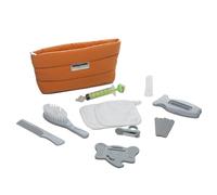 THERMOBABY - Trousse de Soin Bébé PLUMEA - Trousse de Toilette - Trousse Hygiène Nouveau-Né et Nourrisson - Compacte & Nomade - 9 Accessoires Essentiels Soin de Bébé - Cadeau de Naissance - Ocre