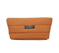 THERMOBABY - Trousse de Toilette Bébé - Trousse de Soin Bébé - Trousse Maternité - Trousse de Voyage avec Fermeture - Ouverture Large Zippée - Organisateur De Sacs À Langer - Compact - Nomade - Ocre