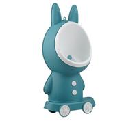 THERMOBABY - Urinoir LAPIN garçon - Apprentissage propreté - Bleu | 3 hauteurs réglables, installation au sol ou au mur sans perçage, bol amovible facile à nettoyer, dès 18 mois.