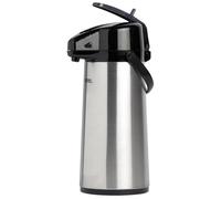 Thermos Pichet à pompe isotherme 183517 – Inox 2,2 L – Pour adultes, pratique et élégant
