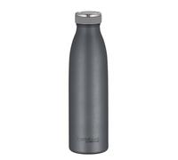 THERMOcafé by THERMOS TC Bottle Bouteille isotherme en acier inoxydable résistant aux boissons gazeuses Gris graphite mat 0,50 l 12 h chaud 24 h froid Anti-fuite Pour l'école, les déplacements et le